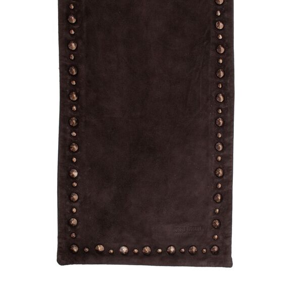 Miu Miu Leather Suede Studded Scarf Stole - Picture 4 of 4
